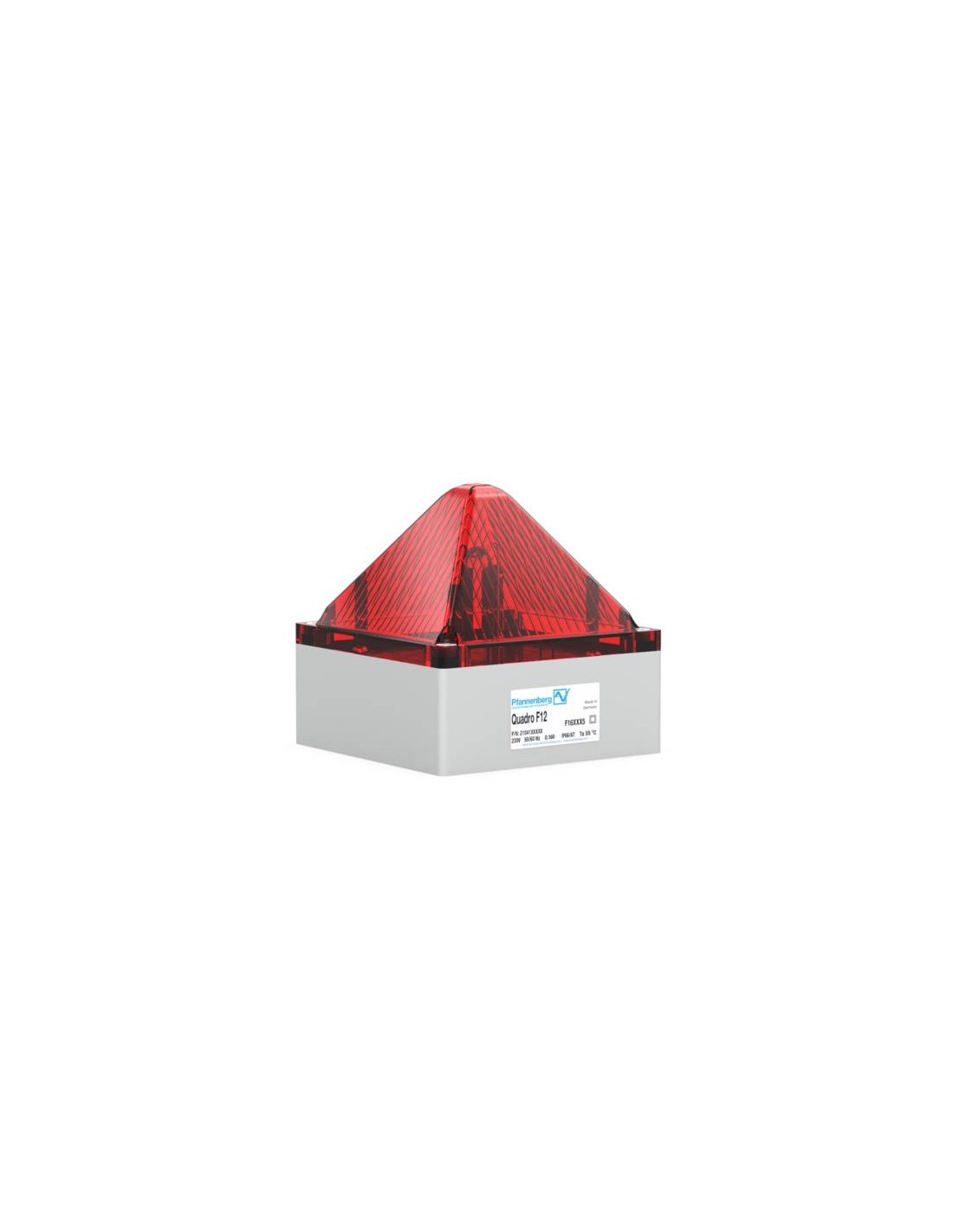 LUCES DE SEÑALIZACIÓN ATEX 24VDC 7 5 JULIOS LENTE ROJA IP 66 PARA