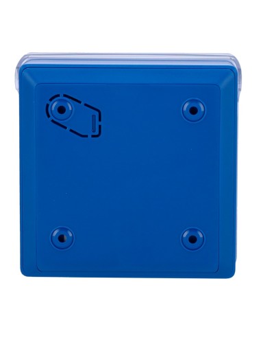 BOTÓN MANUAL DE ALARMA DE INCENDIO AZUL - INALÁMBRICO 868 MHZ JEWELLER - BOTÓN ALARMA INCENDIO O ACTIVADOR DE ESCENARIOS - COMPA
