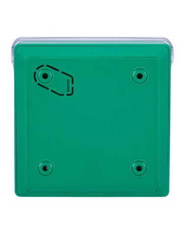 BOTÓN MANUAL DE ALARMA DE INCENDIO VERDE - INALÁMBRICO 868 MHZ JEWELLER - BOTÓN ALARMA INCENDIO O ACTIVADOR DE ESCENARIOS - COMP