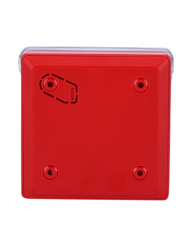BOTÓN MANUAL DE ALARMA DE INCENDIO ROJO - CERTIFICACIÓN EN 54 - BOTÓN ALARMA INCENDIO O ACTIVADOR DE ESCENARIOS - COMPATIBLE CON