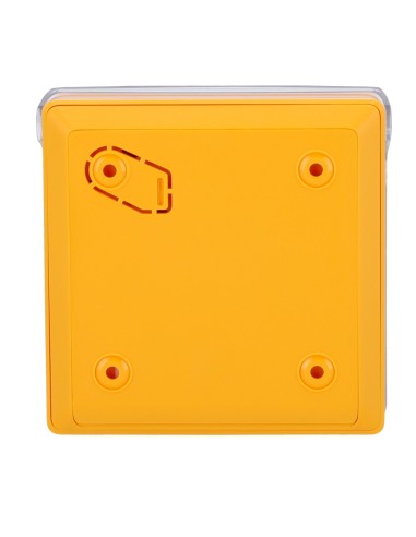 BOTÓN MANUAL DE ALARMA DE INCENDIO AMARILLO - INALÁMBRICO 868 MHZ JEWELLER - BOTÓN ALARMA INCENDIO O ACTIVADOR DE ESCENARIOS - C