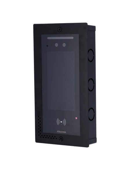 PANEL FRONTAL Y CAJA DE REGISTRO ENCASTRADA - ESPECÍFICA PARA AKUVOX AK-E16CY AK-A05C - PANEL: 230 (AL) X 120 (AN) X 22 (FO) MM