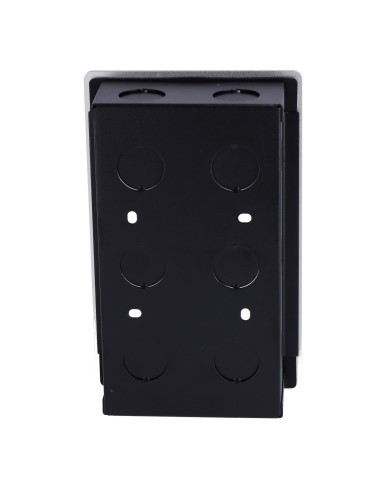 PANEL FRONTAL Y CAJA DE REGISTRO ENCASTRADA - ESPECÍFICA PARA AKUVOX AK-R20A - PANEL: 120 (AL) X 189 (AN) X 3 (FO) MM - CAJA: 17