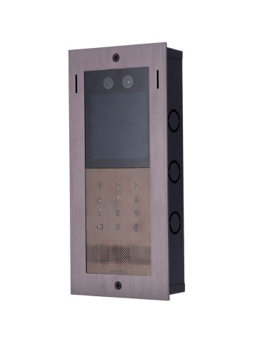 PANEL FRONTAL Y CAJA DE REGISTRO ENCASTRADA - ESPECÍFICA PARA AKUVOX AK-X912S - PANEL: 273 (AL) X 126 (AN) X 3 (FO) MM - CAJA: 2