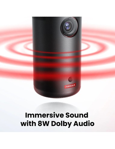 NEBULA CAPSULE 3 PROYECTOR 1080P - CONEXION WIFI / SO GOOGLE TV - LUMINOSIDAD 200 LÚMENES - PROYECCION HASTA 120&QUOT; - AUTONOM