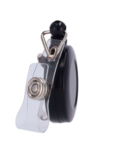 CORDÓN RETRÁCTIL PARA PORTA-TARJETAS - DISPOSICIÓN EN FORMA DE CLIP - COMPATIBLE CON CARD-HOLDER-X-XXX - TAMAÑO REDUCIDO - FABRI