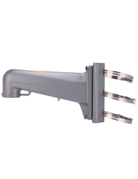 VERTICAL POLE MOUNT - FOR SPEED DOMES - VALID FOR EXTERIOR USE - PLATINUM GREY COLOUR - CABLE PASS - 117 (W) X 194 (H) X 451.3 