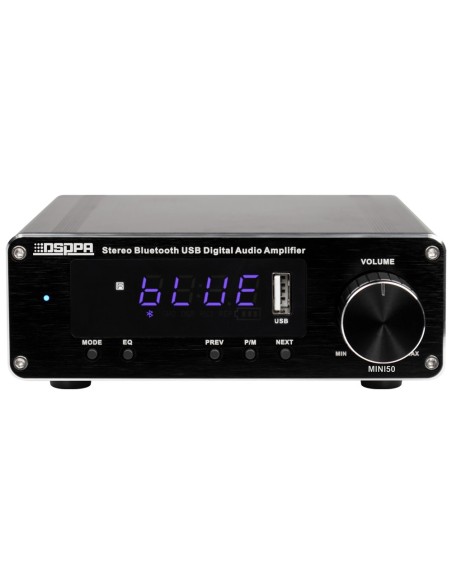 AMPLIFICADOR REPRODUCTOR - 2 X 60W - CONEXIÓN BLUETOOTH - REPRODUCCIÓN USB - PRESETS DE ECUALIZACIÓN - MANDO A DISTANCIA