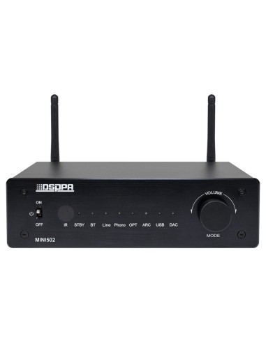 AMPLIFIER PLAYER - 2 X 50W - DUAL BLUETOOTH CONNECTION - USB PLAYBACK - SETTINGS FOR EQUALIZATION - REMOTE CONTROL