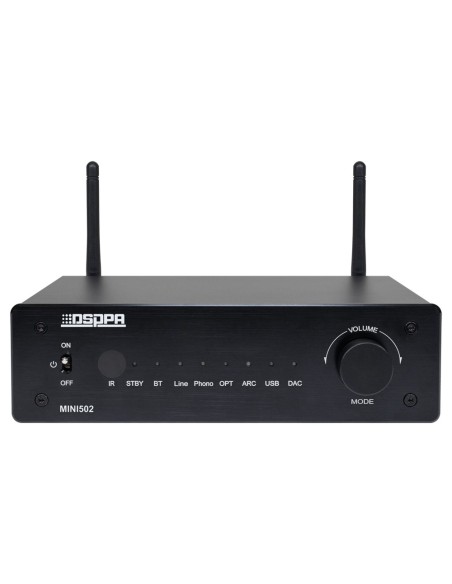 AMPLIFIER PLAYER - 2 X 50W - DUAL BLUETOOTH CONNECTION - USB PLAYBACK - SETTINGS FOR EQUALIZATION - REMOTE CONTROL