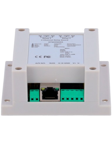 MÓDULO DE ADQUISICIÓN Y CONTROL DE DATOS - 2 ENTRADAS DIGITALES | 2 SALIDAS DE RELÉ (NO/NC) - PROTOCOLOS: MODBUS/TCP, TCP/IP, UD