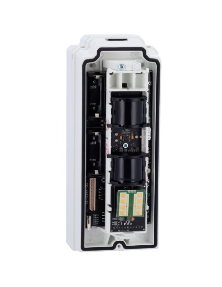 DETECTOR EXTERIOR DUEVI BAJO CONSUMO - PREPARADO PARA INTEGRAR TRANSMISOR DE TERCEROS - DOBLE PIR Y MICROONDAS (24 GHZ) - DETECC