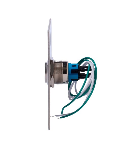 DOOR RELEASE BUTTON - PROFESSIONAL USE - TESTED 500.000 USES - NO/NC/COM | FLUSH OR SURFACE MOUNTED - DIMENSIONS 86 (H) X 86 (W