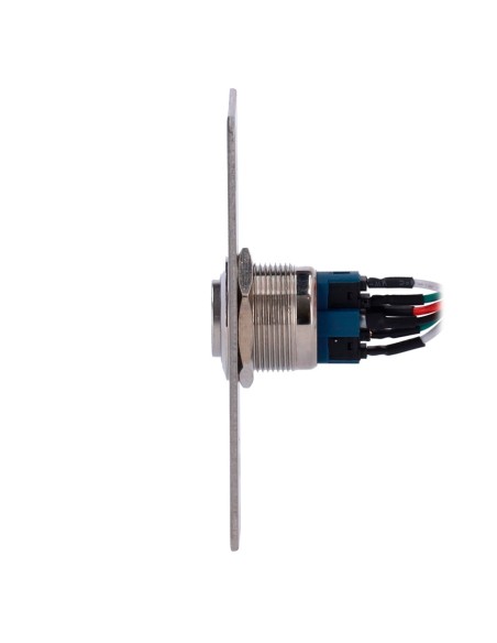 PULSADOR DE LIBERACIÓN DE PUERTA CON LED - USO PROFESIONAL - TESTADO 100.000 USOS - NO/NC/COM | EMPOTRADO O SUPERFICIE - MEDIDAS