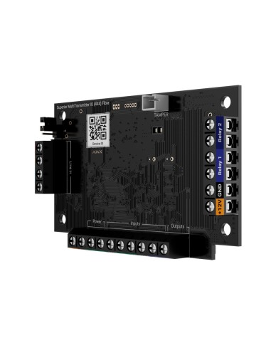 MÓDULO DE 4 ENTRADAS/4 SALIDAS - PROTOCOLO FIBRA - CERTIFICADO GRADO 3 - 4 ENTRADAS, 2 SALIDAS RELÉ Y 2 SALIDAS LÓGICAS - ALARMA