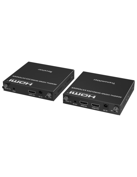 WIRELESS HDMI SIGNAL EXTENDER - RANGE 50 M - RESOLUTION 4K - ALLOWS 1 CONNECTIONS:1 - HDMI LOOP OUT