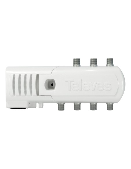 AMPLIFICADOR INTERIOR ANTENA TV ''F'' 6 SALIDAS: VHF/UHF-LTE700 READY TELEVES 553120