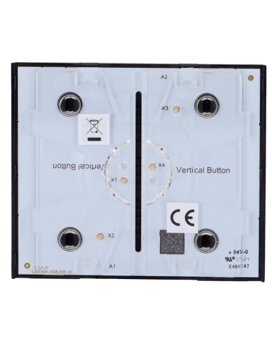 PANEL TÁCTIL PARA INTERRUPTOR DE LUZ DOBLE  - COMPATIBLE CON AJ-LIGHTCORE-2G-VERT - RETROILUMINACIÓN LED - PANEL TÁCTIL CENTRAL