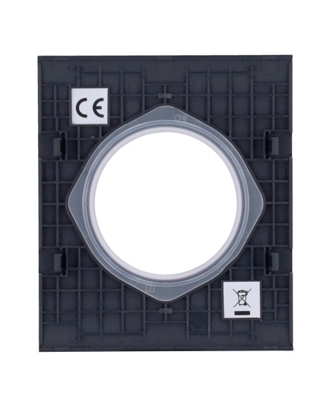 TAPA CENTRAL PARA ENCHUFE BÁSICO TIPO F - COMPATIBLE CON AJ-OUTLETCORE-BASIC - PROTECCIÓN CONTRA POLVO, SALPICADURAS, OBJETOS -