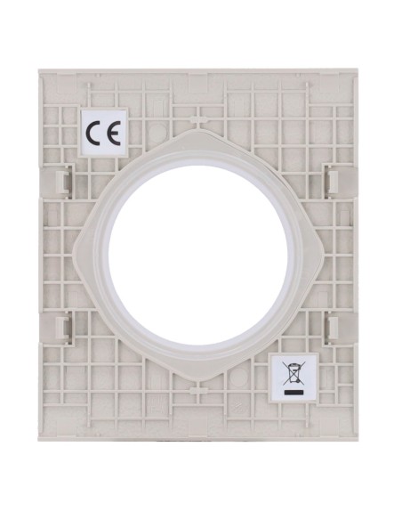 TAPA CENTRAL PARA ENCHUFE BÁSICO TIPO F - COMPATIBLE CON AJ-OUTLETCORE-BASIC - PROTECCIÓN CONTRA POLVO, SALPICADURAS, OBJETOS -