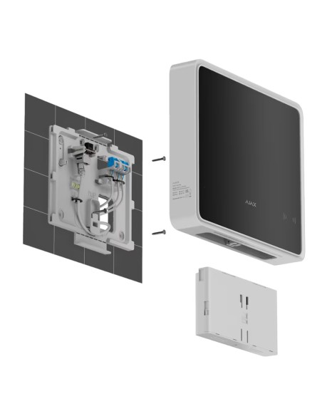 DRAHTLOSE BRANDMELDEZENTRALE  - TOUCHSCREEN 10.1" - EUROPÄISCHE PCI-SYSTEMVERORDNUNG  - BATTERIE AJ-EN54-INTERNALBATTERY (NICHT