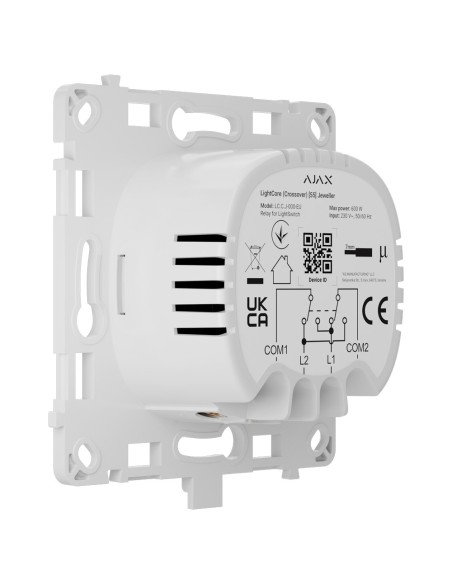 RELÉ PARA INTERRUPTOR DE LUZ DE CRUCE - INALÁMBRICO 868 MHZ JEWELLER - ALCANCE DE COMUNICACIÓN HASTA 1100 M - ALIMENTACIÓN 230 V
