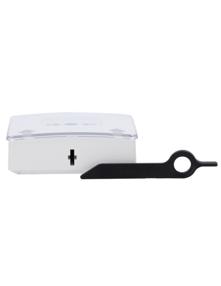 BOTÓN MANUAL DE ALARMA DE INCENDIO BLANCO - INALÁMBRICO 868 MHZ JEWELLER - BOTÓN ALARMA INCENDIO O ACTIVADOR DE ESCENARIOS - COM