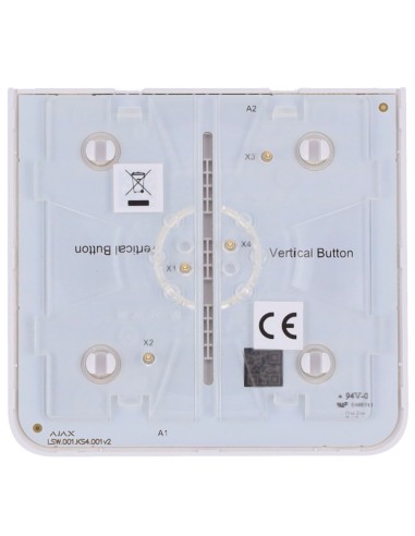 PANEL TÁCTIL PARA UN INTERRUPTOR DE LUZ VERTICAL - COMPATIBILIDAD AJ-LIGHTCORE-1G-VERT / -2W-VERT - RETROILUMINACIÓN LED - PANEL