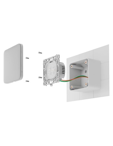 CAJA DE MONTAJE PARA UN DISPOSITIVO - USO INTERIORES - COMPATIBLE CON AJ-SOLOBUTTON O AJ-SOLOCOVER - FACTOR DE FORMA EUROPEO 55