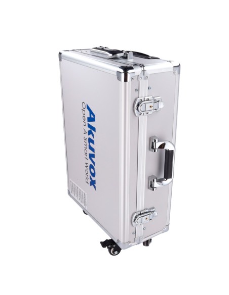 MALETÍN DE EXPOSICIÓN - VIDEOPORTEROS AKUVOX - ROUTER WIFI Y SWITCH POE - LICENCIA GRAUITA AKUVOX CLOUD SERVICES - PLUG &AMP; PL