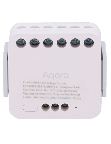 AQARA MÓDULO RELÉ DOBLE T2  - ZIGBEE 3.0 / MATTER OVER ZIGBEE - CONTROL DEL MOTOR / MONITOR ENERGÉTICO - REQUIERE  AQARA HUB - P