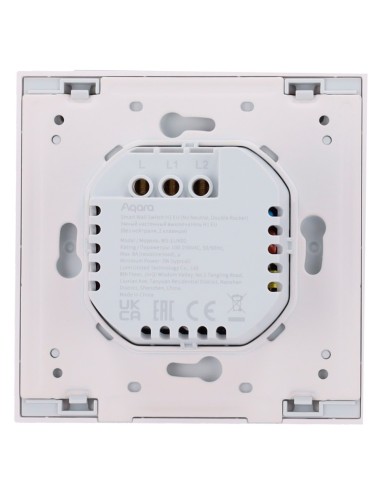 AQARA INTERRUPTOR INTELIGENTE DE PARED H1 - ZIGBEE 3.0  - REQUIERE AQARA HUB - SIN NEUTRO / PROTECCIÓN CONTRA ALTO VOLTAJE - COM