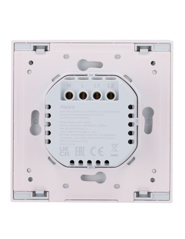 AQARA INTERRUPTOR INTELIGENTE DE PARED H1 - ZIGBEE 3.0  - REQUIERE AQARA HUB - CON NEUTRO / PROTECCIÓN CONTRA ALTO VOLTAJE - COM