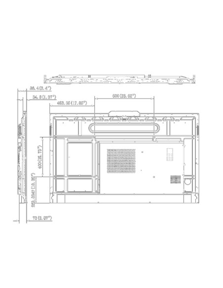ÉCRAN INTERACTIF 65" 4K DLED - RAPPORT DE CONTRASTE D'IMAGE 1200:1 - LUMINOSITÉ 350 CD/M2 - 1XRS-232, 1XTOUCH-USB, 2XLAN, 2XHDM