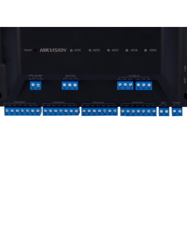 CONTROLADORA DE ACCESO MULTI-IDENTIFICACIÓN - FACIAL, HUELLA, TARJETA, QR O PIN - 2 PUERTAS | COMUNICACIÓN TCP/IP, WIFI Y RS485
