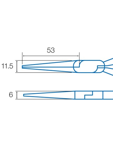 ALICATES DE PUNTAS LARGAS Y FINAS HRV5004