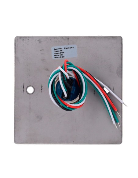 DOOR RELEASE BUTTON WITH LED - PROFESSIONAL USE - TESTED 100.000 USES - NO/NC/COM | FLUSH OR SURFACE MOUNTED - DIMENSIONS 86 (H