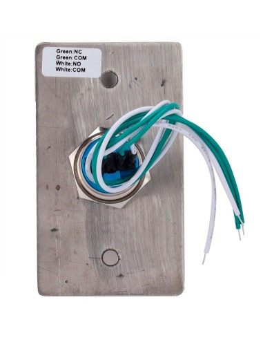 DOOR RELEASE BUTTON - PROFESSIONAL USE - TESTED 500.000 USES - NO/NC/COM | FLUSH OR SURFACE MOUNTED - DIMENSIONS 86 (H) X 50 (W