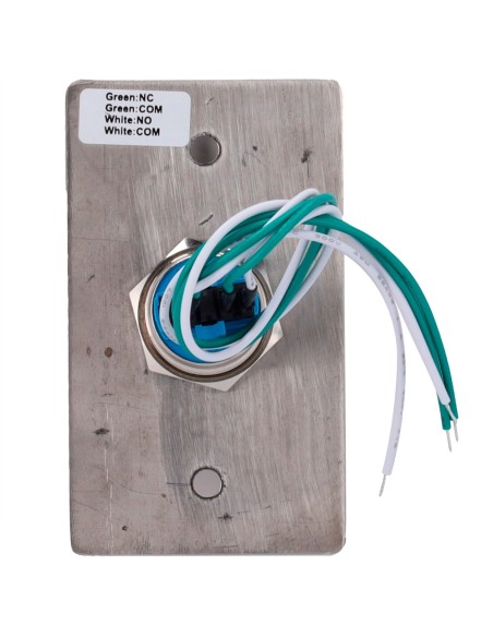 DOOR RELEASE BUTTON - PROFESSIONAL USE - TESTED 500.000 USES - NO/NC/COM | FLUSH OR SURFACE MOUNTED - DIMENSIONS 86 (H) X 50 (W