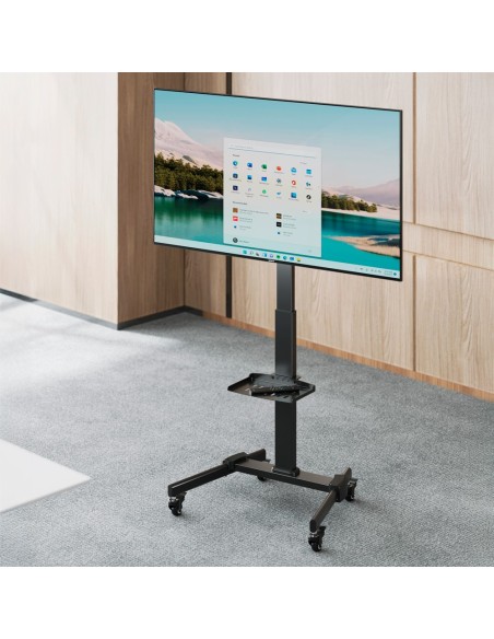 FLOOR STAND WITH WHEELS - SUPPORTED WEIGHT 35KG - VESA 400X400MM