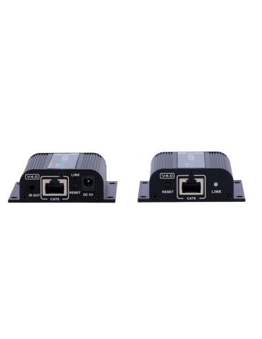 EXTENSOR DE SEÑAL HDMI - ALCANCE 40 M - RESOLUCIÓN 4K - PERMITE CONEXIONES 1:1 - HDMI LOOP OUT - POC - ALIMENTACIÓN POR CABLE