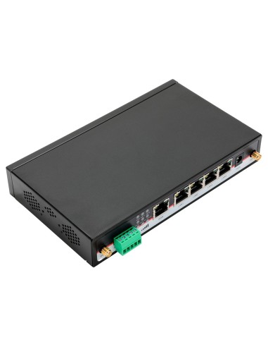 HONGDIAN ROUTER 4G INDUSTRIAL - 2 X 4G MÓDULOS LTE CAT 6 - DOBLE MÓDEM DUAL SIM - PUERTOS RS232/RS485 - WI-FI 802.11B/G/N/AC 2.4