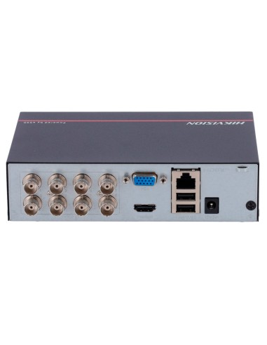 HIKVISION DVR 5N1 8 CH GAMA VALUE - 2 CANAL IP 6 MPX - RESOLUCIÓN MÁXIMA DE ENTRADA 5 MPX - ESSD INTEGRADO 1024 GB - AUDIO POR C
