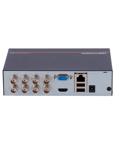 HIKVISION DVR 5N1 8 CH GAMA VALUE - 2 CANAL IP 6 MPX - RESOLUCIÓN MÁXIMA DE ENTRADA 5 MPX - ESSD INTEGRADO 1024 GB - AUDIO POR C