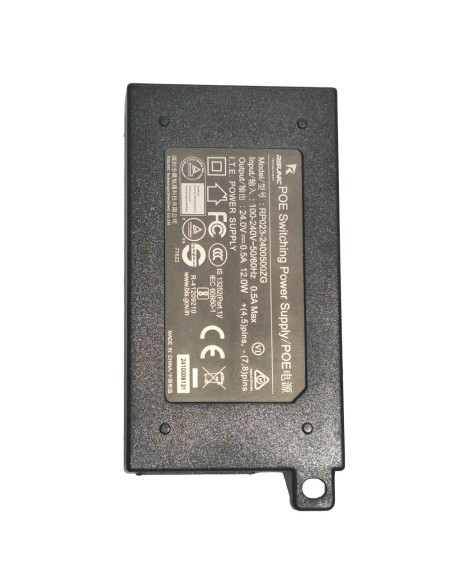 INYECTOR POE PASIVO - ENTRADA/SALIDA RJ45 10/100/1000 MBPS - 24V 0,5A - DISTANCIA MÁXIMA 100 M - APTO PARA RADIOENLACES REYEE -