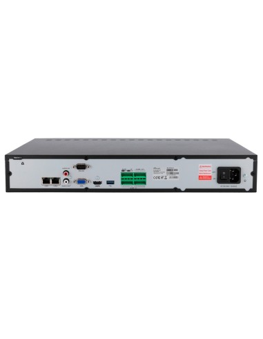 GRABADOR NVR PARA CÁMARAS IP - 32 CH VÍDEO / COMPRESIÓN H.265+ - RESOLUCIÓN MÁXIMA 8 MPX - ANCHO DE BANDA 256 MBPS - SALIDA HDMI