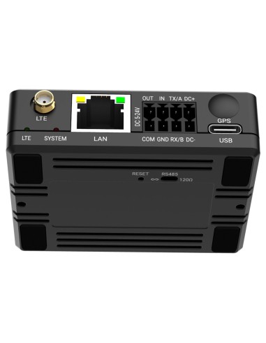 MILESIGHT - ROUTER INDUSTRIAL 4G CAT1 - 1 PUERTOS ETHERNET RJ45 10/100 - PUERTO USB 2.0 TIPO C - RANURA TARJETA SIM 4G/3G - INST