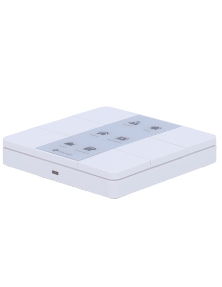 PANEL DE ESCENAS LORAWAN - HASTA 15KM DE ALCANCE CON VISIÓN DIRECTA - 6 PULSADORES DE ESCENA - CONFIGURACIÓN VÍA NFC Y APP_x000D