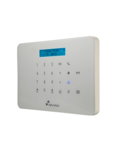 KIT DE ALARMA NIVIAN SMART - TECLADO TÁCTIL Y LECTOR RFID - COMUNICACIÓN WIFI Y GSM - INALÁMBRICO 868 MHZ &AMP; 433 MHZ - HASTA