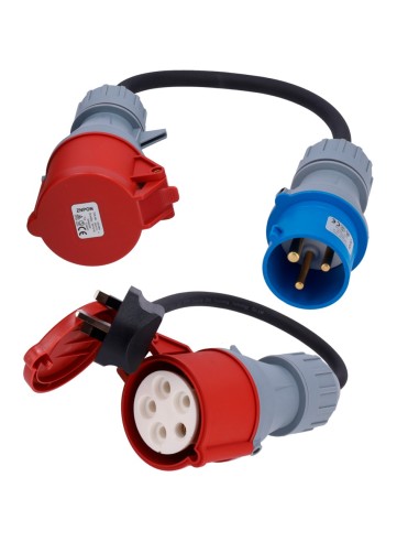 CABLE ADAPTER PACK - FOR HOUSEHOLD SOCKET TYPE E/F, TYPE G, TYPE L - COMPATIBLE WITH NORA CHARGER 22 KW